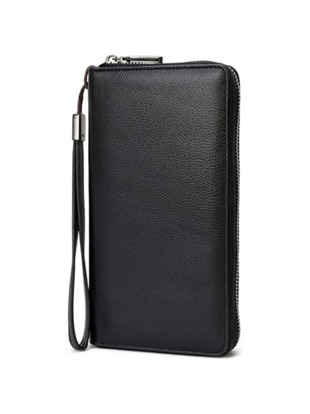 Leather Zip Around Wallet RFID Blocking Wristlet Clutch Large Phone Purse